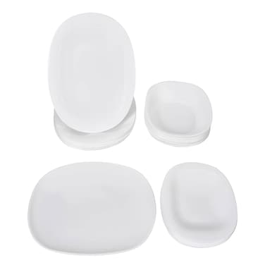 Neo Carine White 19 Pieces Dinner Set