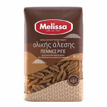 Melissa Penne Rigate Whole Wheat 400GR