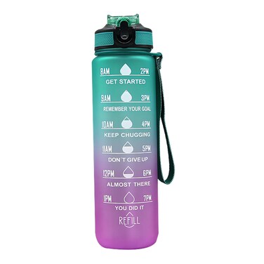 Plastic Water Bottle Green