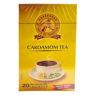 Horse Head Black Tea Cardamom 20 Bags