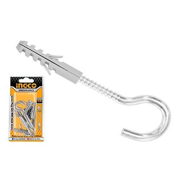 Ingco Screw Plug With Hook Screw 6 Pieces 5MM