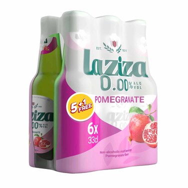 Laziza Non Alcoholic Beer Pomegrenat 33CL 5+1