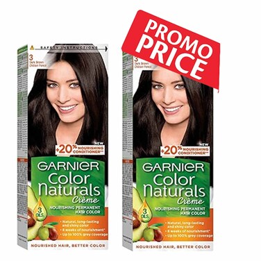 Garnier Color Nature Dark Brown N3 X2