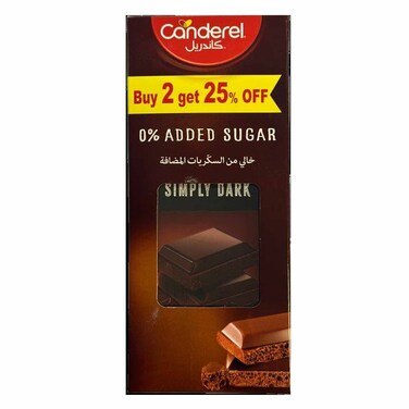 Canderel Dark Chocolate 100GRX2