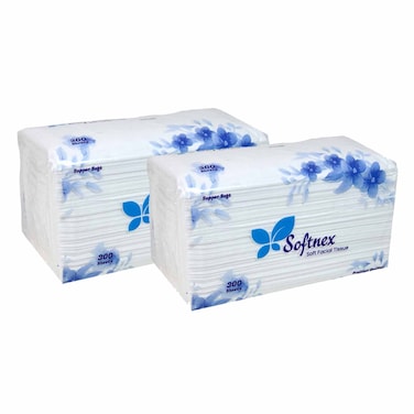 Softnex Facial Tissue 300SheetsX2