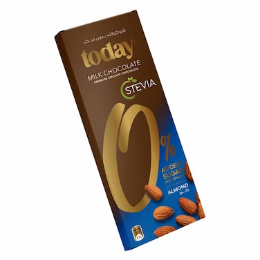 Today Sugar Free Stevia Milk Chocolate Almond 65GR