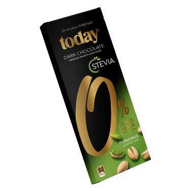 Today Sugar Free Stevia Dark Chocolate Pistacio 65GR