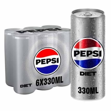 Pepsi Diet Can 330MLX6