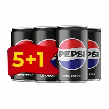 PEPSI ZERO CAN 185ML 5+1
