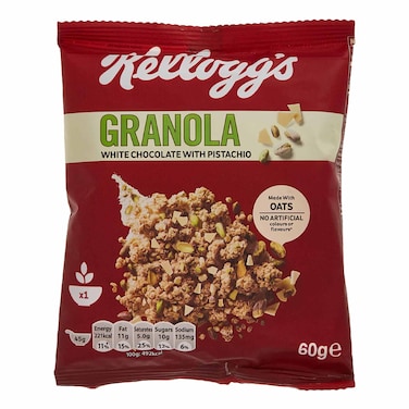 Kellogg&rsquo;S Granola White Chocolate And Pistchio 60GR