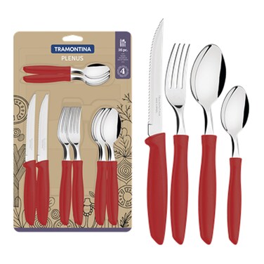 Tramontina Red Cutlery Set 16 Pieces