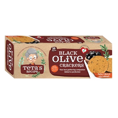 Teta Black Olive Crackers 110GR