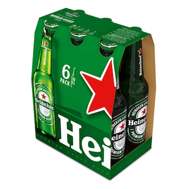 Heineken Pure Malt Lager Beer 330ml x Pack of 6