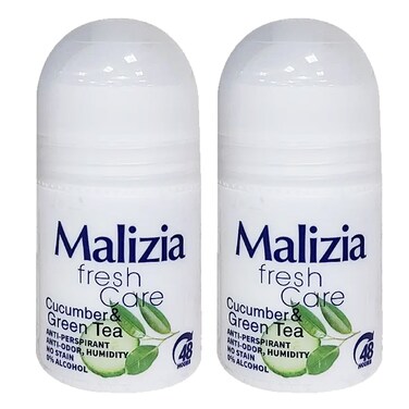 Malizia Women Roll On Cucumber And Green Tea 2X50ML