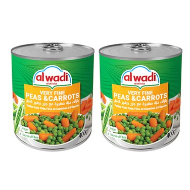 Wadi Akhdar Peas And Carrots 400GRX2