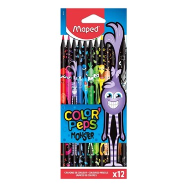 Coloring Pencil Black Monster 12Colors