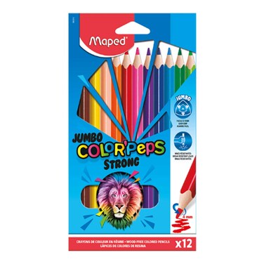 Coloring Pencils Jumbo Strong 12Colors