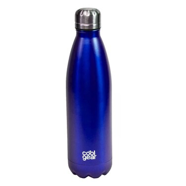 Water Bottle Stainless Steel Blue 0.5L