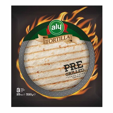 Aly Pre-Grilled Tortilla 25CM 8Pieces