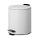 Thin Lid White Pedal Bin3L