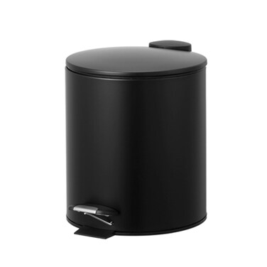 Thin Lid Black Pedal Bin5L