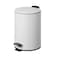 Thin Lid White Pedal Bin5L
