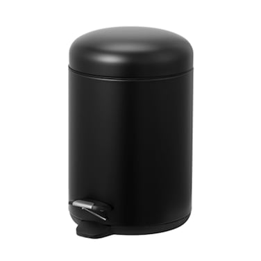 Dome Black  Pedal Bin 5L