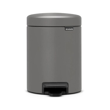 Dome Grey  Pedal Bin 5L