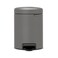 Dome Grey  Pedal Bin 5L