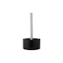 Tab Round Black Toilet Brush Holder