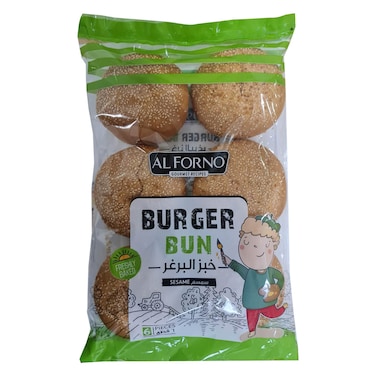 Alforno Burger Bun Sesame 6 Pieces