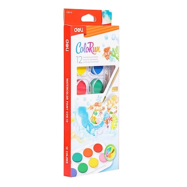 VAL.DELI WATERCOLOR PAINT 12 COL.