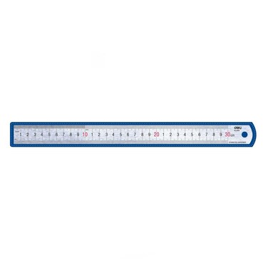 VAL.DELI STEEL RULER 12INCHES 30CM
