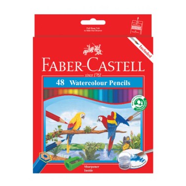 Faber Castle 48 Color Pencils Cart Aqua