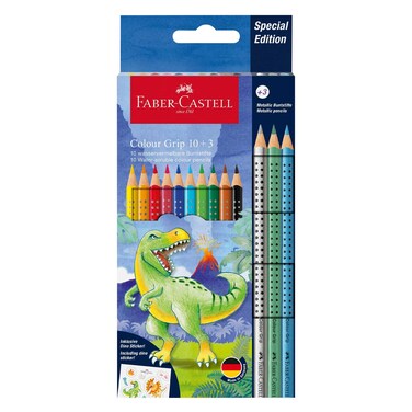 Faber Castle 10+3 Color Pencil Grip Dinosaurus