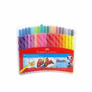 Faber Castle Fiesta Markers Plastic Case Set Of  36