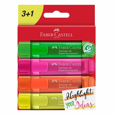Faber Castle Textliner Superfluo Set Of 4