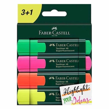 Faber Castle Textliner Superfluo Set Of 4