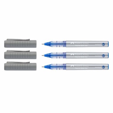 Faber Castle Free Ink Roller 0.7MM 3 Blue