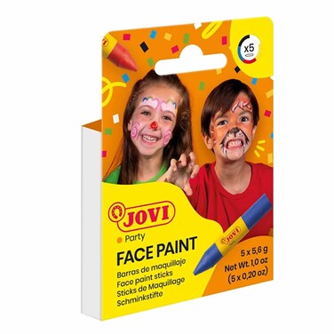 Jovi Face Paints Crayons 5.6GRX5 Assorted
