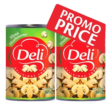 Deli Sliced Mushroom 400GRX2