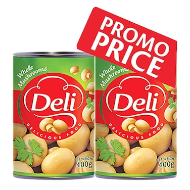 Deli Whole Mushroom 400GR X2