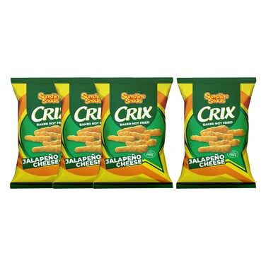 Crix Jalapeno Cheese Chips 45GR 3+1 Free