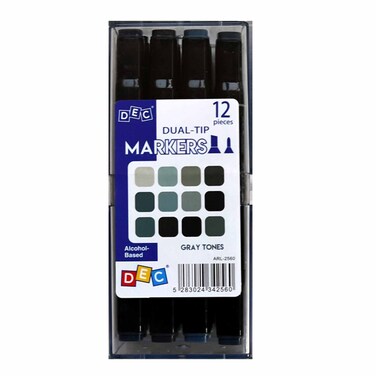 Marker Grey tones 12 Color