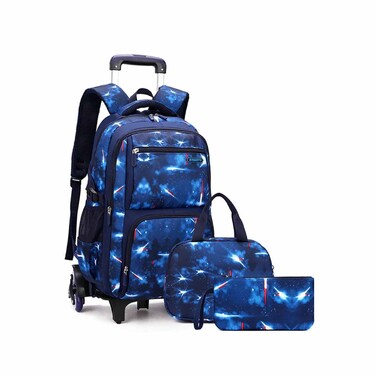 3In1 Trolly Planet Bag + Pencil Case + Lunch Bag