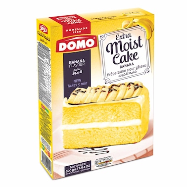 Domo Extra Moist Cake Mix Banana 500GR