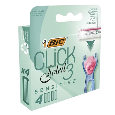Bic Soleil Click 3 Sensitive 4 Blisters