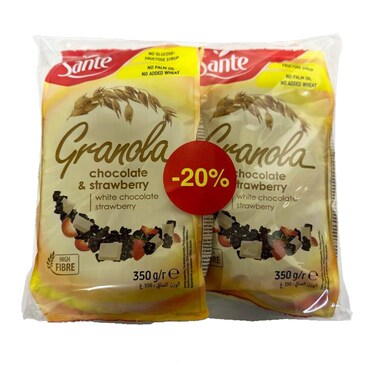 Sante Granola Strawberry And White Chocolate 350GR X2