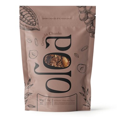 Oloa Dark Chocolate Hazelnut Granola Chunks 90GR