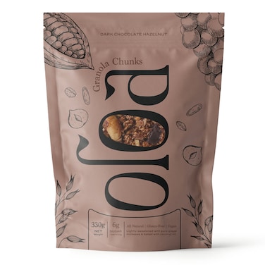 Oloa Dark Chocolate Hazelnut Granola Chunks 330GR